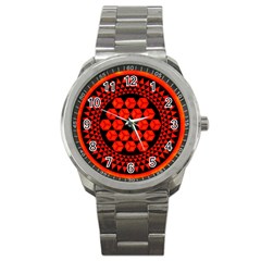 Geometry Maths Design Mathematical Sport Metal Watch