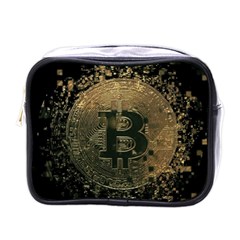 Bitcoin Cryptocurrency Blockchain Mini Toiletries Bags by Celenk