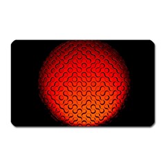 Sphere 3d Geometry Structure Magnet (rectangular) by Celenk