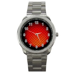 Sphere 3d Geometry Structure Sport Metal Watch by Celenk