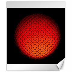 Sphere 3d Geometry Structure Canvas 8  X 10  by Celenk