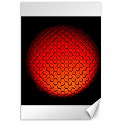 Sphere 3d Geometry Structure Canvas 12  X 18   by Celenk