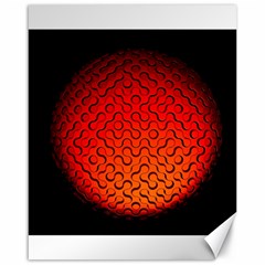 Sphere 3d Geometry Structure Canvas 16  X 20   by Celenk