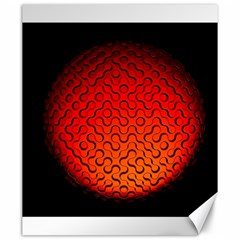 Sphere 3d Geometry Structure Canvas 20  X 24   by Celenk