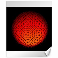 Sphere 3d Geometry Structure Canvas 11  X 14   by Celenk