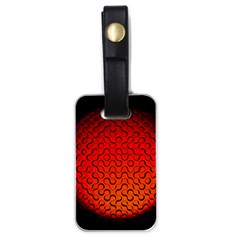 Sphere 3d Geometry Structure Luggage Tags (one Side)  by Celenk