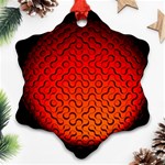 Sphere 3d Geometry Structure Snowflake Ornament (Two Sides) Front