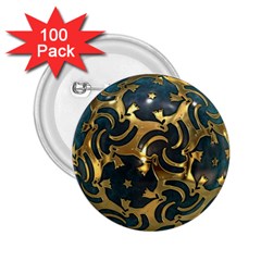 Sphere Orb Decoration 3d 2 25  Buttons (100 Pack)  by Celenk