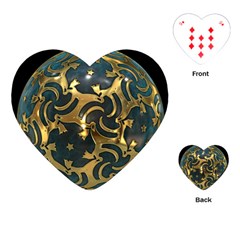 Sphere Orb Decoration 3d Playing Cards (heart)  by Celenk