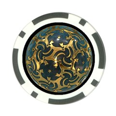 Sphere Orb Decoration 3d Poker Chip Card Guard by Celenk