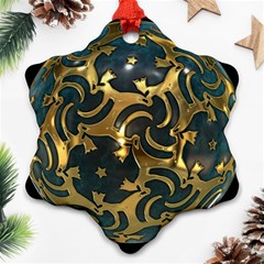 Sphere Orb Decoration 3d Snowflake Ornament (two Sides) by Celenk