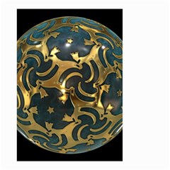 Sphere Orb Decoration 3d Small Garden Flag (two Sides) by Celenk