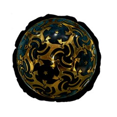 Sphere Orb Decoration 3d Standard 15  Premium Flano Round Cushions by Celenk