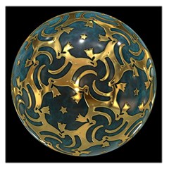 Sphere Orb Decoration 3d Large Satin Scarf (square) by Celenk