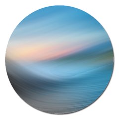 Wave Background Pattern Abstract Lines Light Magnet 5  (round) by Celenk