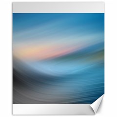 Wave Background Pattern Abstract Lines Light Canvas 16  X 20   by Celenk