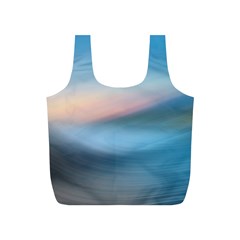 Wave Background Pattern Abstract Lines Light Full Print Recycle Bags (s)  by Celenk