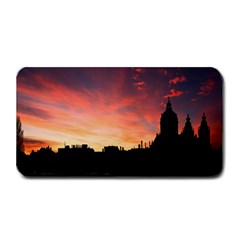 Sunset Silhouette Sun Sky Evening Medium Bar Mats by Celenk