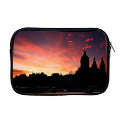 Sunset Silhouette Sun Sky Evening Apple Macbook Pro 17  Zipper Case by Celenk