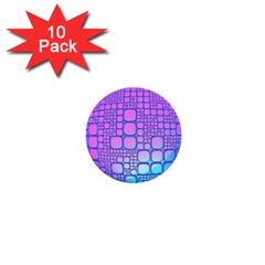 Sphere 3d Futuristic Geometric 1  Mini Buttons (10 Pack)  by Celenk