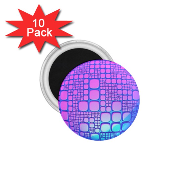 Sphere 3d Futuristic Geometric 1.75  Magnets (10 pack) 