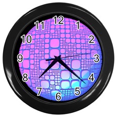 Sphere 3d Futuristic Geometric Wall Clocks (black) by Celenk