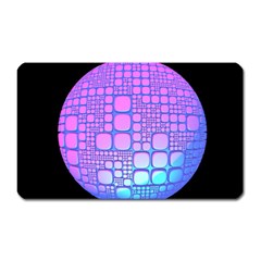 Sphere 3d Futuristic Geometric Magnet (rectangular) by Celenk