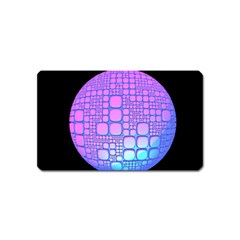 Sphere 3d Futuristic Geometric Magnet (name Card) by Celenk