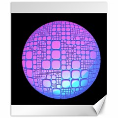 Sphere 3d Futuristic Geometric Canvas 8  X 10  by Celenk