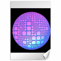 Sphere 3d Futuristic Geometric Canvas 12  X 18   by Celenk