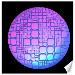 Sphere 3d Futuristic Geometric Canvas 16  X 16   by Celenk