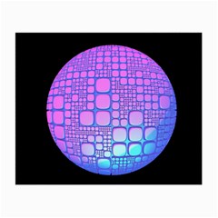 Sphere 3d Futuristic Geometric Small Glasses Cloth (2-side) by Celenk