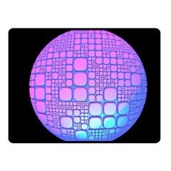 Sphere 3d Futuristic Geometric Fleece Blanket (small) by Celenk