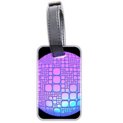 Sphere 3d Futuristic Geometric Luggage Tags (two Sides)