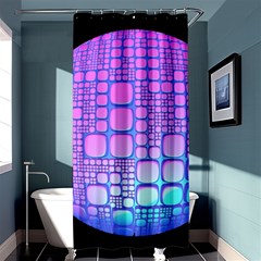 Sphere 3d Futuristic Geometric Shower Curtain 36  X 72  (stall)  by Celenk