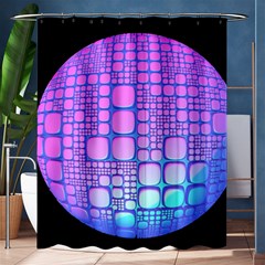 Sphere 3d Futuristic Geometric Shower Curtain 60  X 72  (medium)  by Celenk