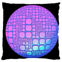 Sphere 3d Futuristic Geometric Large Cushion Case (one Side) by Celenk