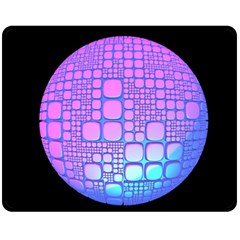 Sphere 3d Futuristic Geometric Double Sided Fleece Blanket (medium)  by Celenk