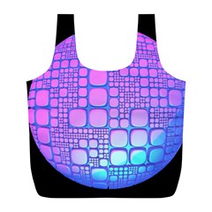 Sphere 3d Futuristic Geometric Full Print Recycle Bags (l)  by Celenk