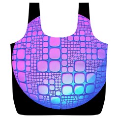 Sphere 3d Futuristic Geometric Full Print Recycle Bags (l)  by Celenk