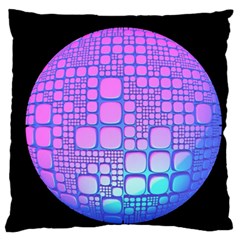 Sphere 3d Futuristic Geometric Standard Flano Cushion Case (one Side) by Celenk