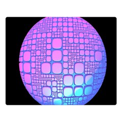 Sphere 3d Futuristic Geometric Double Sided Flano Blanket (large)  by Celenk