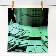 Futuristic Urban Architecture Face Towel by Celenk