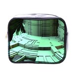 Futuristic Urban Architecture Mini Toiletries Bags Front