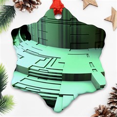 Futuristic Urban Architecture Ornament (snowflake) by Celenk