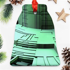 Futuristic Urban Architecture Bell Ornament (two Sides) by Celenk