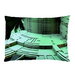 Futuristic Urban Architecture Pillow Case (two Sides) by Celenk