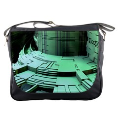 Futuristic Urban Architecture Messenger Bags by Celenk