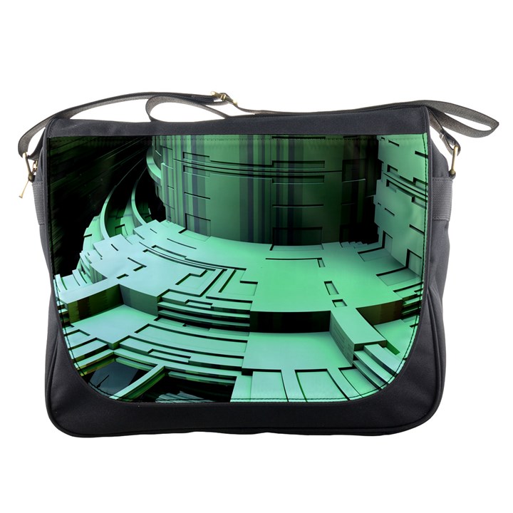 Futuristic Urban Architecture Messenger Bags