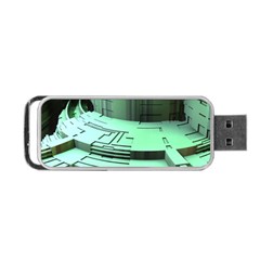 Futuristic Urban Architecture Portable Usb Flash (one Side) by Celenk